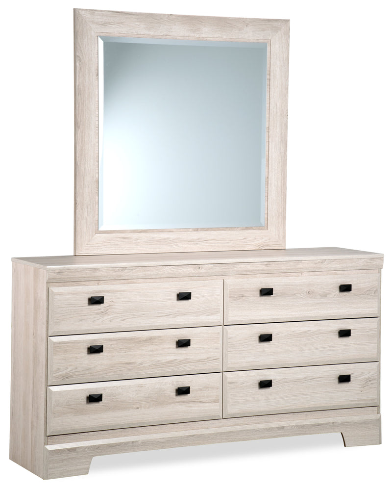 The brick store dresser with mirror