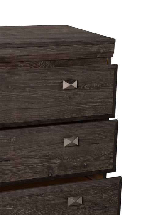 Yorkdale Bedroom Chest of Drawers, 5-Drawer, 31.1\"W x 47.4\"H, Made in Canada - Grey