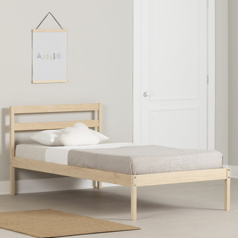 Sweedi Twin Bed Natural Wood The Brick