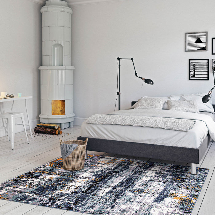 Paloma Marble Blue Area Rug - 5'3\" x 7'3\"