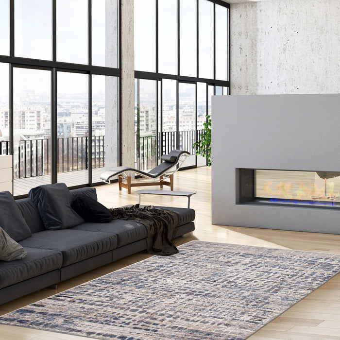 Trudel Light Blue Area Rug - 3'11\" X 5'7\"