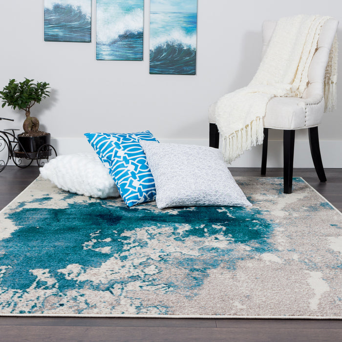 Sav Splash 3x5 Area Rug