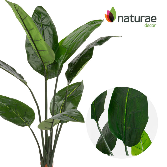 Artificial 31\" Bird Of Paradise Indoor & Outdoor In Black Pot