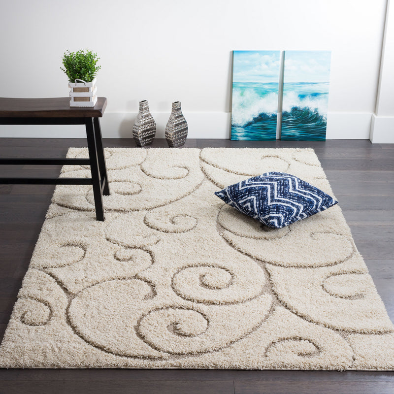 Oakville Cream Curves 3x5 Area Rug The Brick