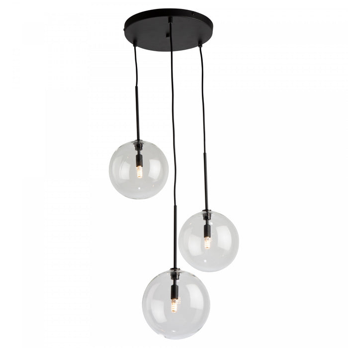 Pinpoint 3-Light Black Pendant