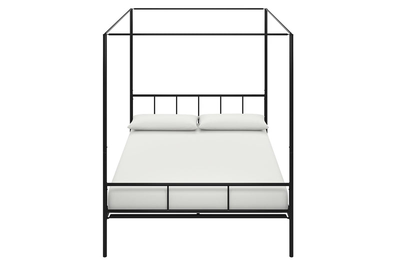 Novogratz Marion Queen Canopy Bed Black The Brick
