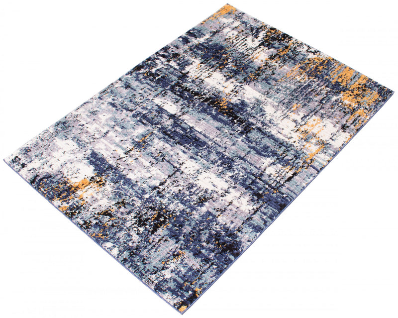 Paloma Marble Blue Area Rug - 8'0\" x 10'0\"
