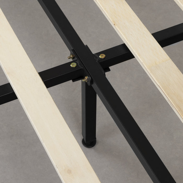 Gravity Queen Complete Upholstered Bed - Matte Charcoal