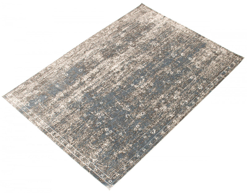 Dayna Blue, Grey Rug 6'7\" X 9'6\" Area Rug