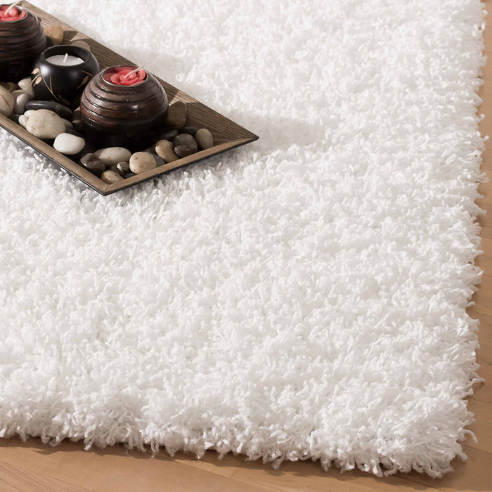 Victoria White Shag 3 x 5 Area Rug