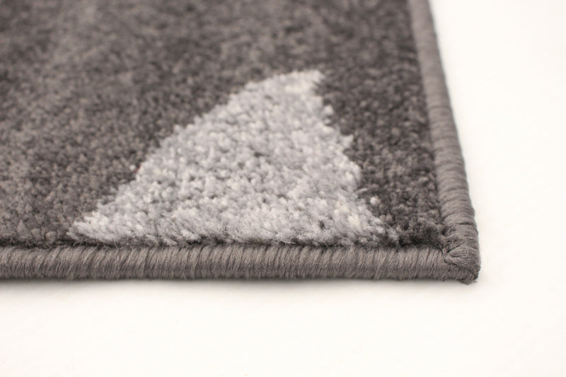 Palta Anthracite-Rose Area Rug - 3'11\" x 5'7\"