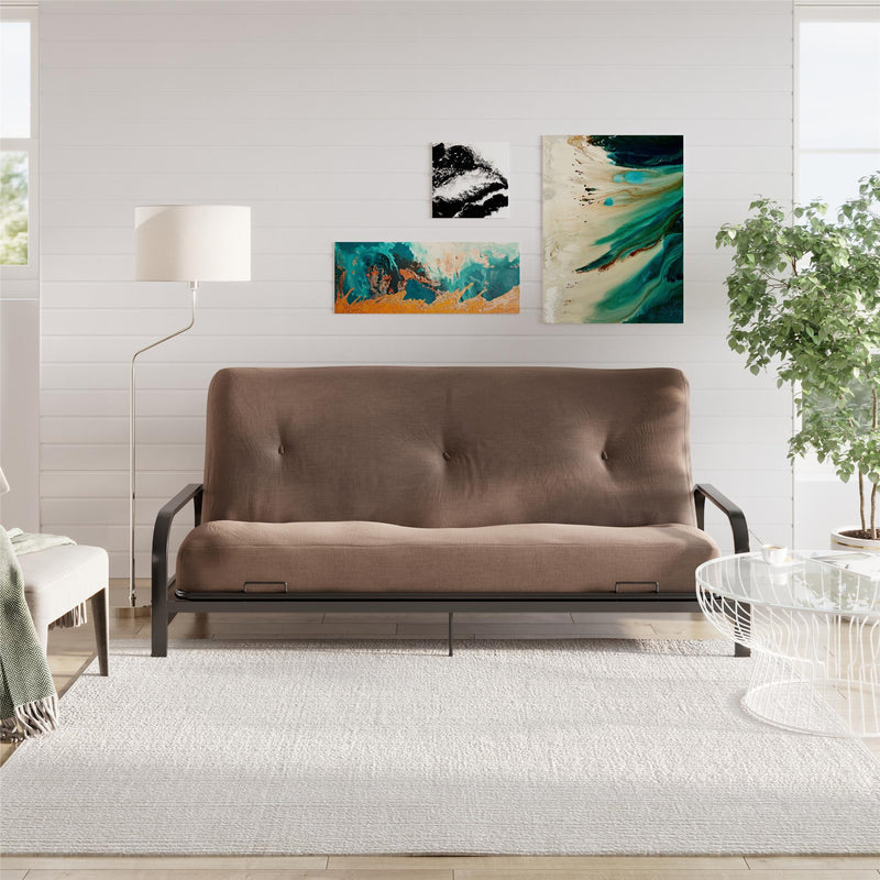 DHP Jayce PolyesterFilled Full Futon Mattress Tan The Brick