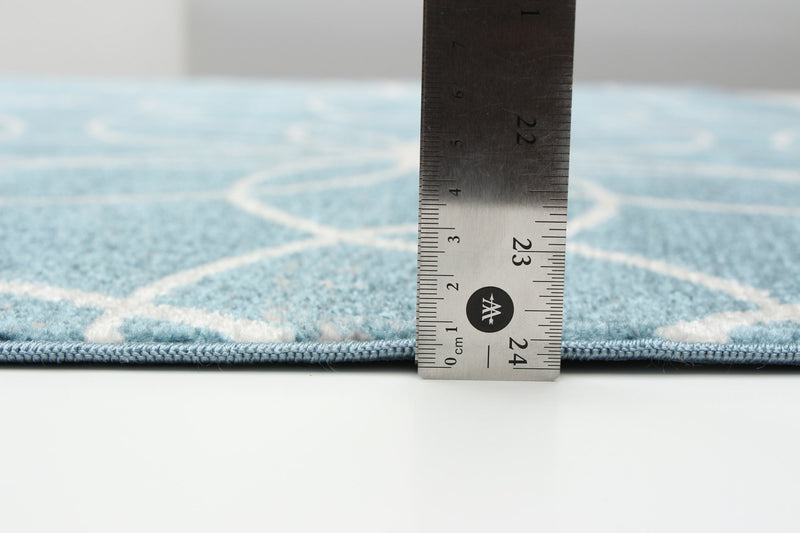 Terali Turquoise Machine Washable Area Rug - 5'0\" x 7'0\"