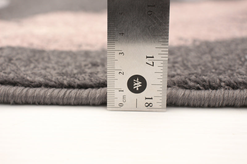 Palta Anthracite-Rose Area Rug - 3'11\" x 5'7\"