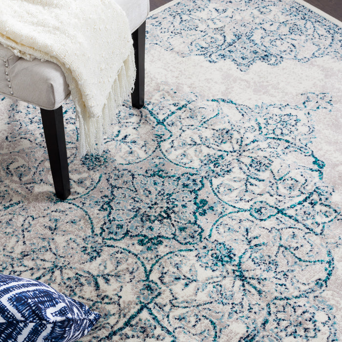 Sav Silver 4x6 Area Rug