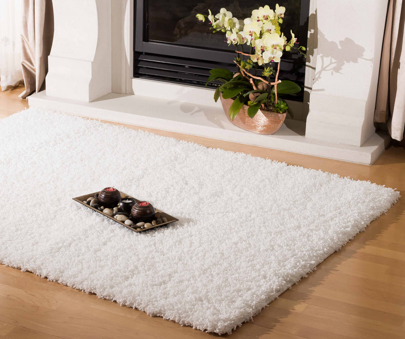 Victoria White Shag 3 x 5 Area Rug