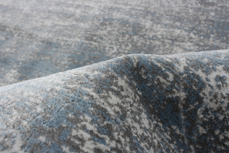 Dayna Blue, Grey Rug 6'7\" X 9'6\" Area Rug