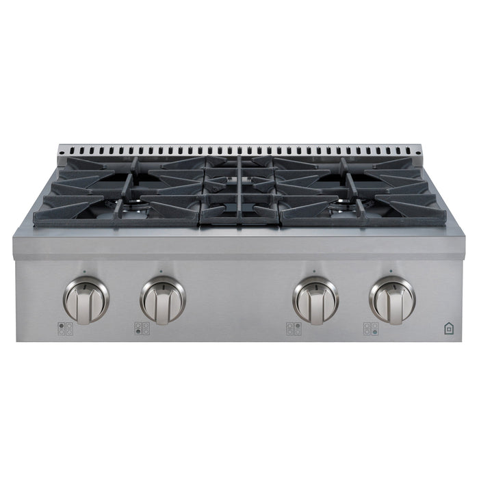 Ancona 30\" Commercial Style Slide-In Gas Cooktop - AN-2160