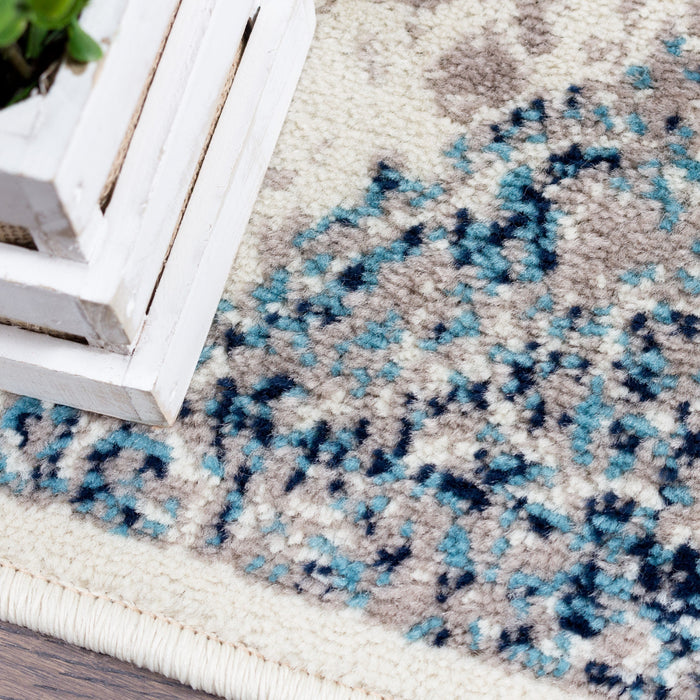 Sav Silver 4x6 Area Rug