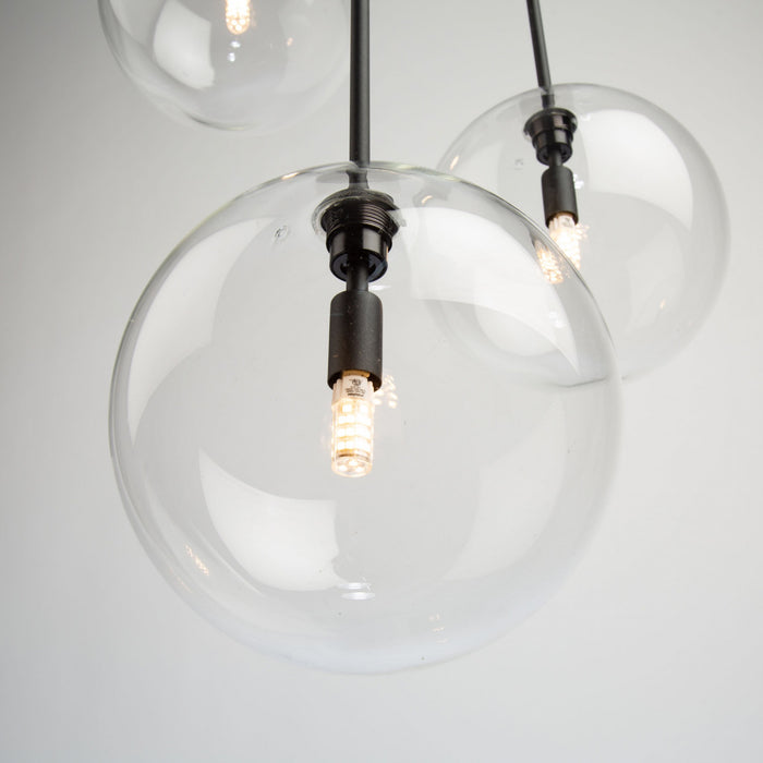 Pinpoint 3-Light Black Pendant