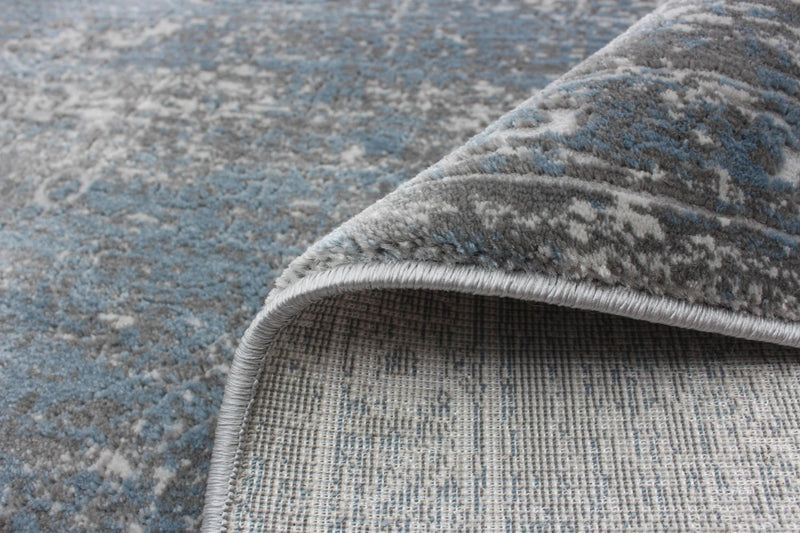 Dayna Blue, Grey Rug 6'7\" X 9'6\" Area Rug