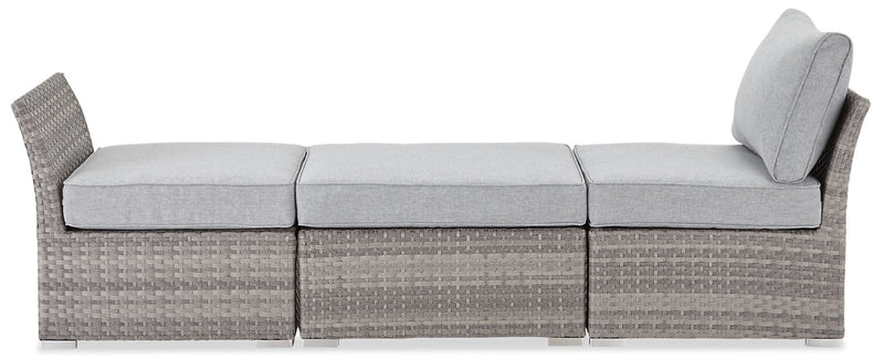 Bermuda 6-Piece Canopy Outdoor Patio Conversation Set - Hand-Woven Resin Wicker, UV & Weather Resistant - Grey