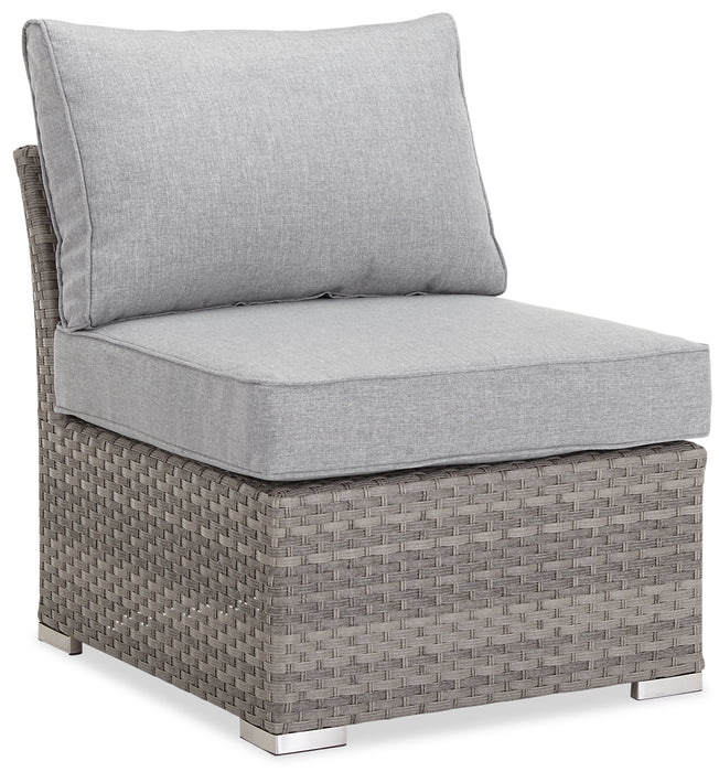 Bermuda 6-Piece Canopy Outdoor Patio Conversation Set - Hand-Woven Resin Wicker, UV & Weather Resistant - Grey