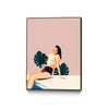 \"Sunday\" Canvas Framed Black 30x40 Wall Art