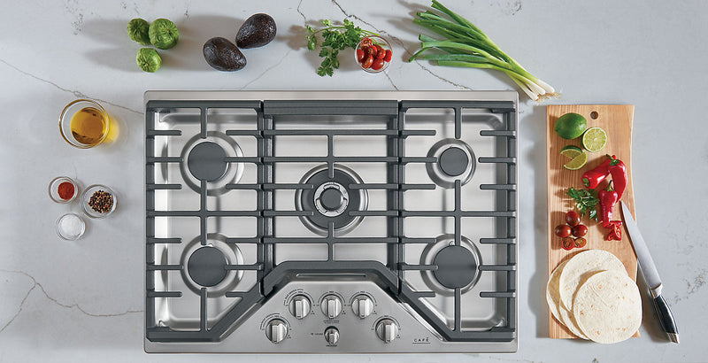 Cafe 30\" 5-Element Gas Cooktop - Stainless - CGP95302MS1