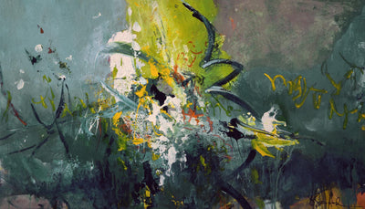 "Happy" Giant Art 84x48 Wall Art
