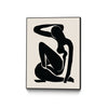 \"Untitled\" Canvas Framed Black 24x32 Wall Art