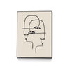 \"Faces\" Canvas Framed Black 30x40 Wall Art