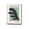 \"Papiers Découpés Vi\" Canvas Framed Black 30x40 Wall Art