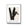 \"Reconstruction\" Canvas Framed Black 30x40 Wall Art