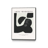 \"Art Moderne \" Canvas Framed Black 24x32 Wall Art