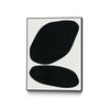 \"Black Abstract Ii\" Canvas Framed Black 30x40 Wall Art