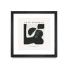 \"Art Moderne\" Matted and Framed Black 36x36 Wall Art