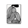 \"Form Viii\" Canvas Framed Black 18x24 Wall Art