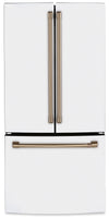 Cafe 33\" 18.6 Cu. Ft. French-Door Refrigerator - Matte White - CWE19SP4NW2