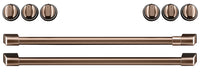 Café Induction Range Brushed Copper Knobs and Handles Set - CXFCHHKPMCU