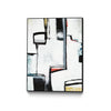 \"The A Line I\" Canvas Framed Black 24x32 Wall Art
