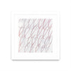 \"Hula I\" Matted and Framed White 36x36 Wall Art