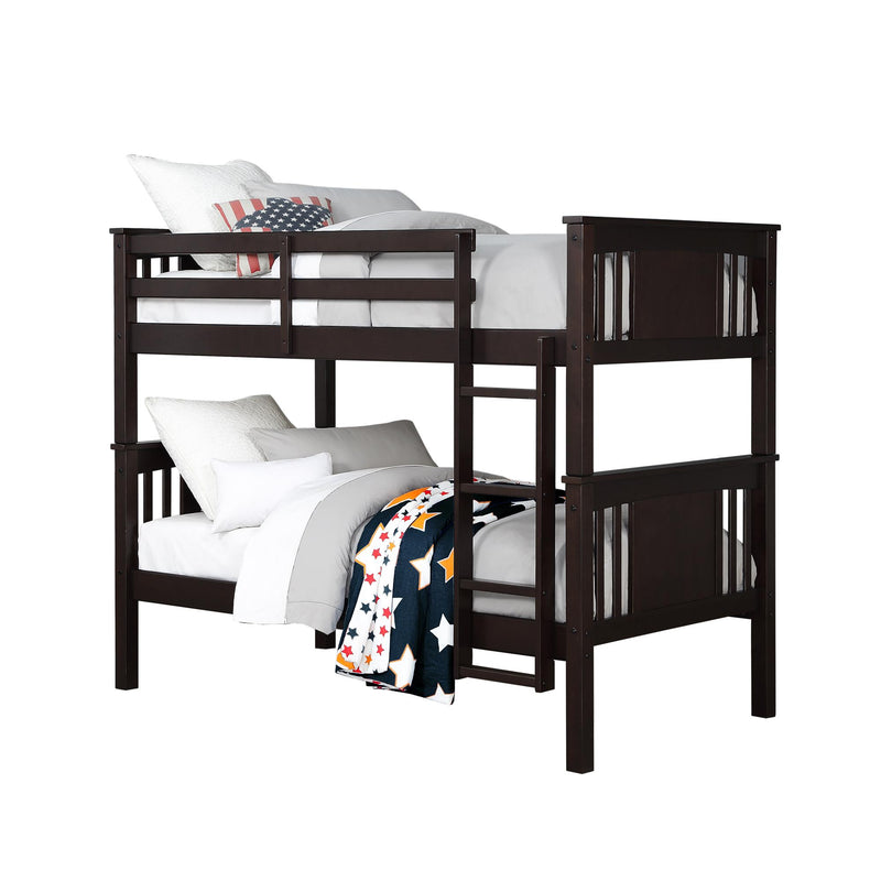Atwater Living Oakview Twin Bunk Bed Espresso The Brick