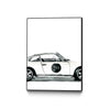 \"Porsche\" Canvas Framed Black 18x24 Wall Art