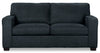 Made in Canada Fiona 74\" Chenille Fabric Sofa with Track Arms - Navy Blue