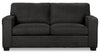 Made in Canada Fiona 74\" Chenille Fabric Full-Size Sofa Bed with Track Arms - Grey