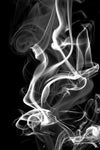 \"Black Smoke Abstract\" Giant Art 84x54 Wall Art