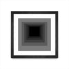 \"After Josef A\" Matted and Framed Black 36x36 Wall Art