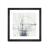 \"Chalk Doodles G\" Matted and Framed Black 36x36 Wall Art