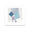 \"Bay Bridge V1\" Matted and Framed White 36x36 Wall Art